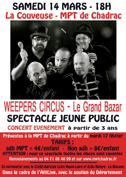 flyer A6 Weepers circus