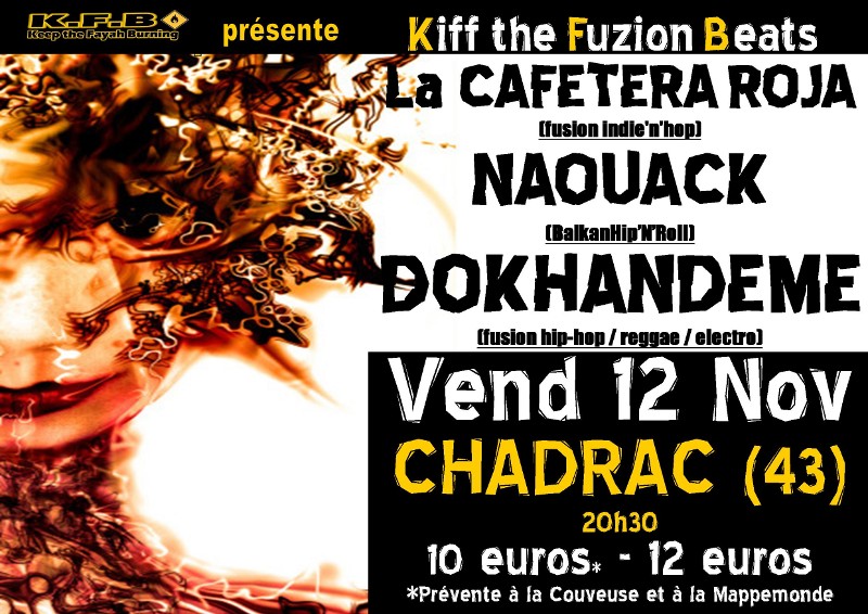 Concert : Dokhandeme, Naouack, La cafetera roja